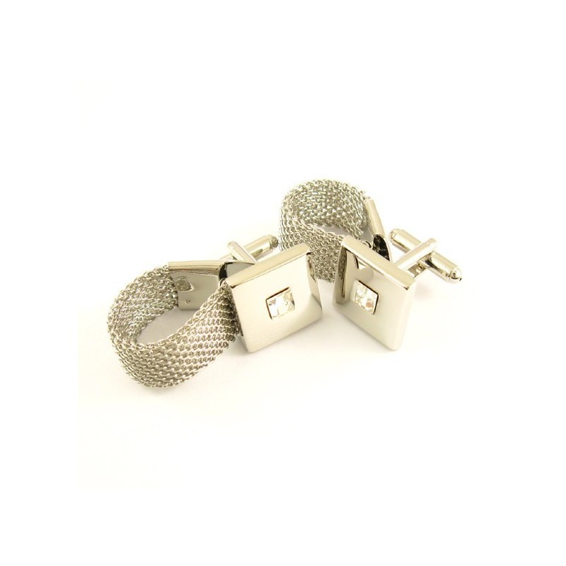 Gemelli In Titanio Dal Design Speciale Con Diamante Gemelli In Titanio Dal Design Speciale Con Diamante