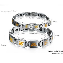 Bracciale In Titanio Per La Salute Di Eccellente Qualità Per Gli Amanti