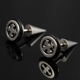 Orecchini A Croce In Titanio