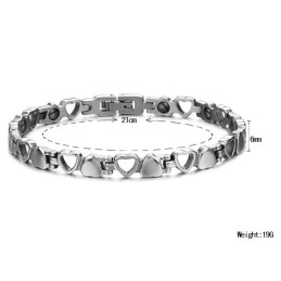Bracciale In Titanio A Forma Di Cuore Cavo "The King Of Quantity" Per Gli Innamorati