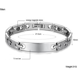 Bracciale Antifatica In Titanio Di Qualità Stabile Per Gli Amanti