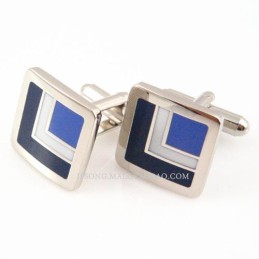 Gemelli Polyline In Titanio Blu Navy