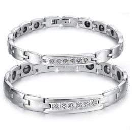 Bracciale In Titanio Magnetico Di Qualità Affidabile Per Gli Amanti Con Strass