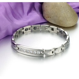 Bracciale In Titanio Magnetico Di Qualità Affidabile Per Gli Amanti Con Strass