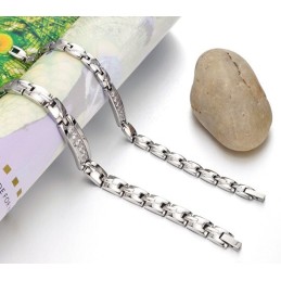 Bracciale In Titanio Magnetico Di Qualità Affidabile Per Gli Amanti Con Strass