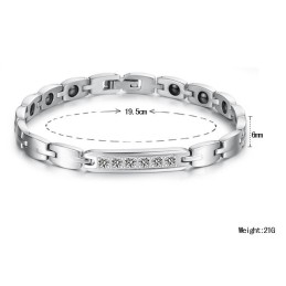 Bracciale In Titanio Magnetico Di Qualità Affidabile Per Gli Amanti Con Strass