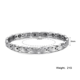 Bracciale In Titanio Magnetico Per La Salute, Noto Per La Sua Qualità Eccellente, Per Gli Amanti