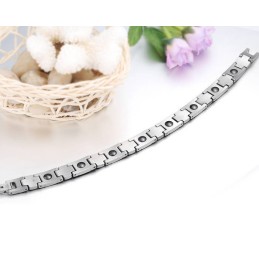 Bracciale In Titanio Per La Salute Di Qualità Superiore Per Gli Amanti Con Strass