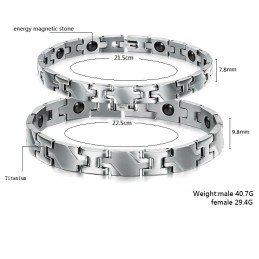 Bracciale In Titanio Magnetico Di Ottima Qualità Per Gli Amanti Della Salute