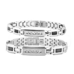 Bracciale In Titanio Di Qualità Stabile Con Magnete Per Gli Amanti