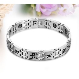 Bracciale In Titanio Di Qualità Stabile Per Uomo Con Magnete