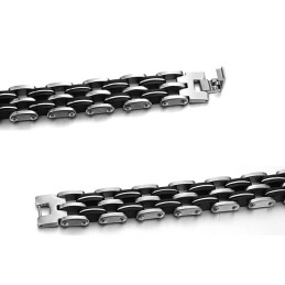 Bracciale In Silicone E Titanio Per Uomo, Qualità E Quantità Garantite