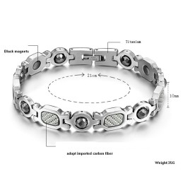 Bracciale In Titanio E Magnetite Queen Of Quality Health