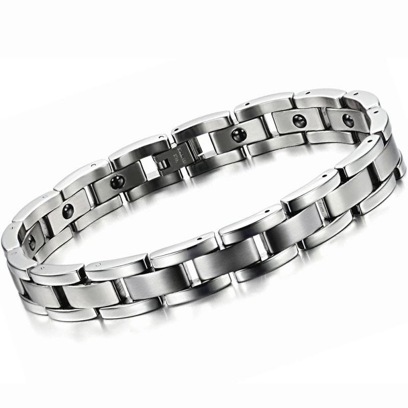 Ampia Varietà Di Braccialetti In Titanio Con Magnete Per La Salute Maschile Ampia Varietà Di Braccialetti In Titanio Con Magnete Per La Salute Maschile