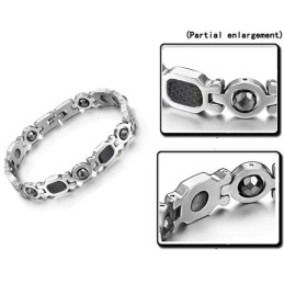 Bracciale In Titanio Con Magnete Per La Salute Maschile Di Qualità Stabile