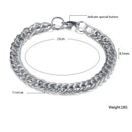 Bracciale In Titanio Di Alta Qualità Con Squame Maschili