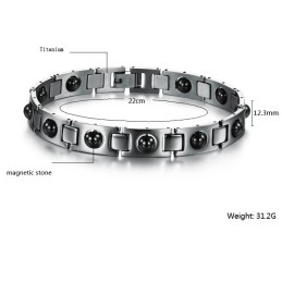 Bracciale In Titanio E Magnetite Queen Of Quality Health