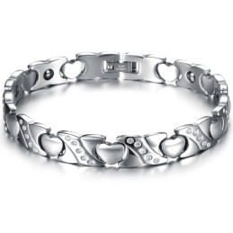 Bracciale In Titanio Sweetheart Con Diamante, Qualità E Quantità Garantite