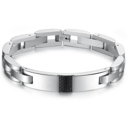 Bracciale In Fibra Di Carbonio E Titanio Nero Da Uomo Di Qualità Queen Of The