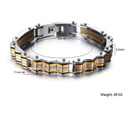 Bracciale In Titanio Maschile Di Qualità Stabile