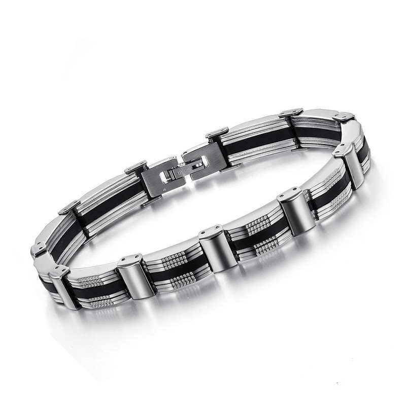 Bracciale In Titanio Maschile "To Have A Long Story" Bracciale In Titanio Maschile "To Have A Long Story"