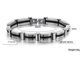Bracciale In Titanio Maschile "To Have A Long Story"