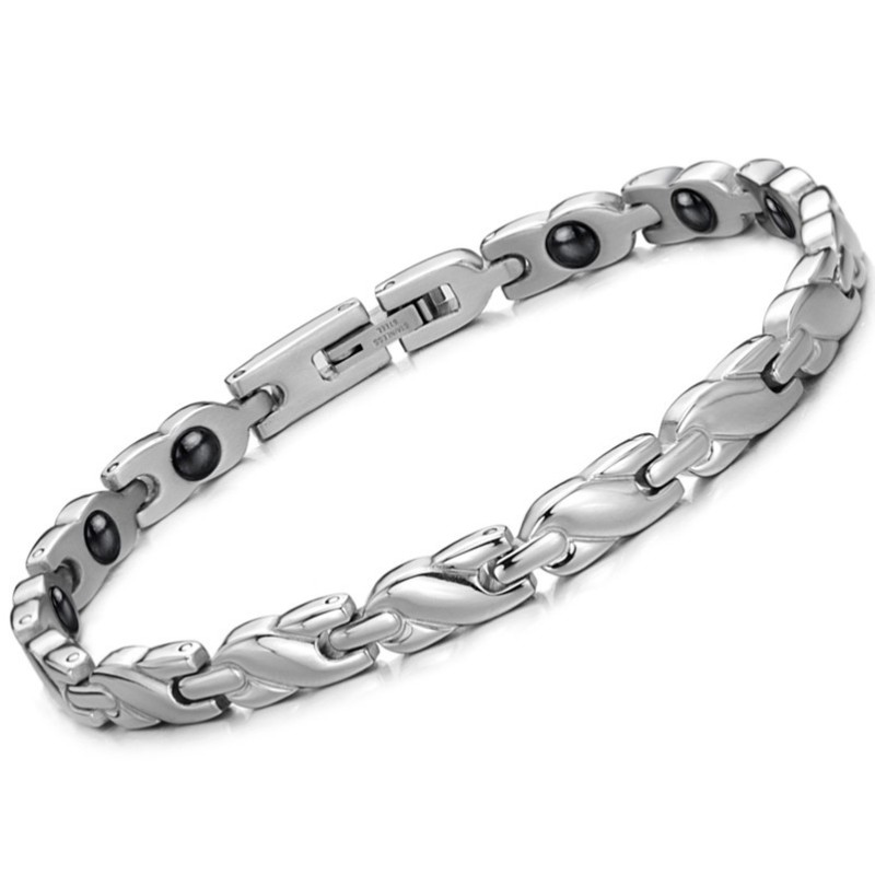 Bracciale In Titanio Con Magnete Per La Salute Femminile, Facile Da Usare Bracciale In Titanio Con Magnete Per La Salute Femminile, Facile Da Usare
