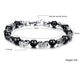 Bracciale In Titanio Maschile Durevole Nell'Uso