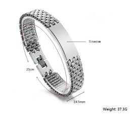 Bracciale In Titanio Maschile Di Qualità Stabile