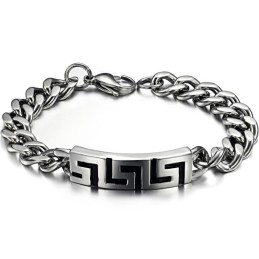 Bracciale In Titanio Great Wall Da Uomo, Modello Queen Of Quality