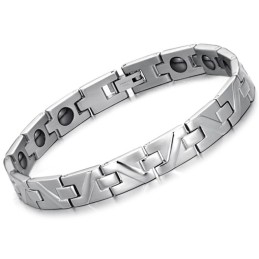 Bracciale Antifatica In Titanio Con Magnete, Facile Da Usare