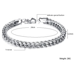 Bracciale Classico In Titanio Da Uomo, Qualità E Quantità Garantite