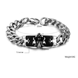 Bracciale Classico In Titanio Maschile Di Fama Mondiale
