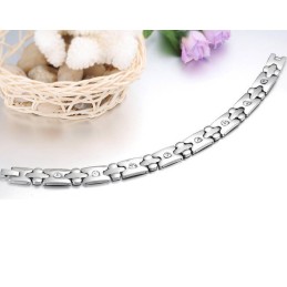 Bracciale In Titanio Per La Salute Di Qualità Superiore Con Diamante