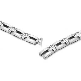 Bracciale In Titanio Con Croce Maschile Di Alta Qualità