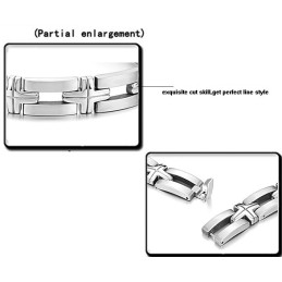 Bracciale In Titanio Con Croce Maschile Di Alta Qualità
