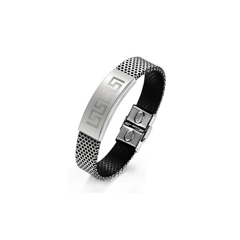 Bracciale Da Uomo In Titanio Great Wall, Durevole E Di Uso Prolungato Bracciale Da Uomo In Titanio Great Wall, Durevole E Di Uso Prolungato