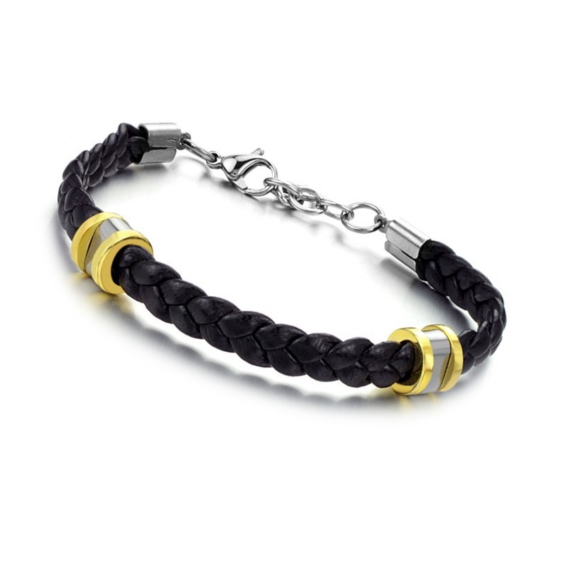 Bracciale In Pelle Di Titanio Conciso Di Alta Qualità Bracciale In Pelle Di Titanio Conciso Di Alta Qualità