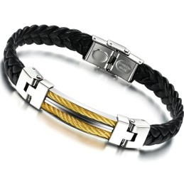 Bracciale In Pelle Di Titanio Da Uomo Di Eccellente Qualità