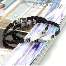 Bracciale In Pelle Di Titanio Da Donna Facile Da Usare