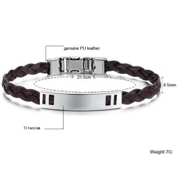 Bracciale In Pelle Di Titanio Da Donna Facile Da Usare