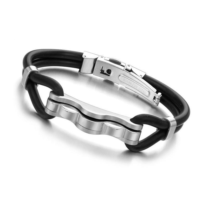 Bracciale In Silicone Di Titanio Di Qualità Superiore Bracciale In Silicone Di Titanio Di Qualità Superiore