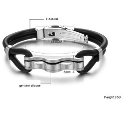 Bracciale In Silicone Di Titanio Di Qualità Superiore