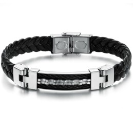 Bracciale In Pelle Di Titanio Classico Di Qualità Affidabile