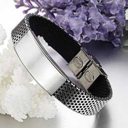 Ampia Varietà Di Braccialetti In Pelle Di Titanio Da Uomo