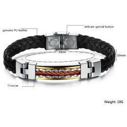 Bracciale In Pelle Di Titanio Di Eccellente Qualità