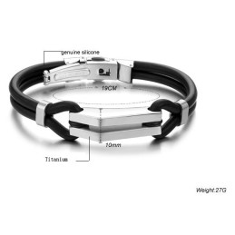 La Regina Del Braccialetto In Silicone E Titanio Di Qualità