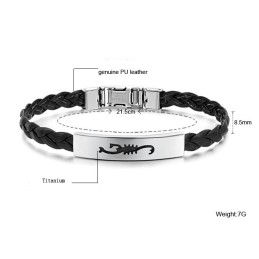 Bracciale Da Donna In Pelle Di Titanio Di Qualità Superiore