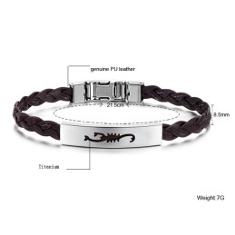 Bracciale Da Donna In Pelle Di Titanio Di Qualità Superiore
