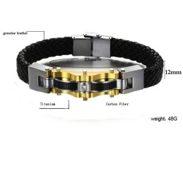 Bracciale In Pelle Di Titanio Da Uomo Dalle Prestazioni Affidabili